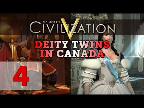 Civilization 5 Deity Twins in Canada - Part 4 (Huns / Russia)