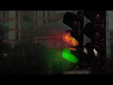🎧 City Rain | Rain Drops on Traffic Lights & Traffic Sounds | City Sounds White Noise | 10 hours
