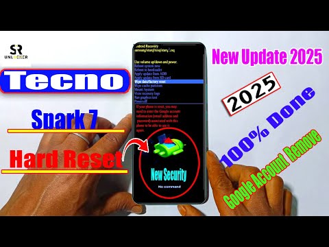 Tecno Spark 7 Hard Reset - Remove Pattern lock New Trick 2025 ,Recovery Mode Tecno Spark 7- 2025//