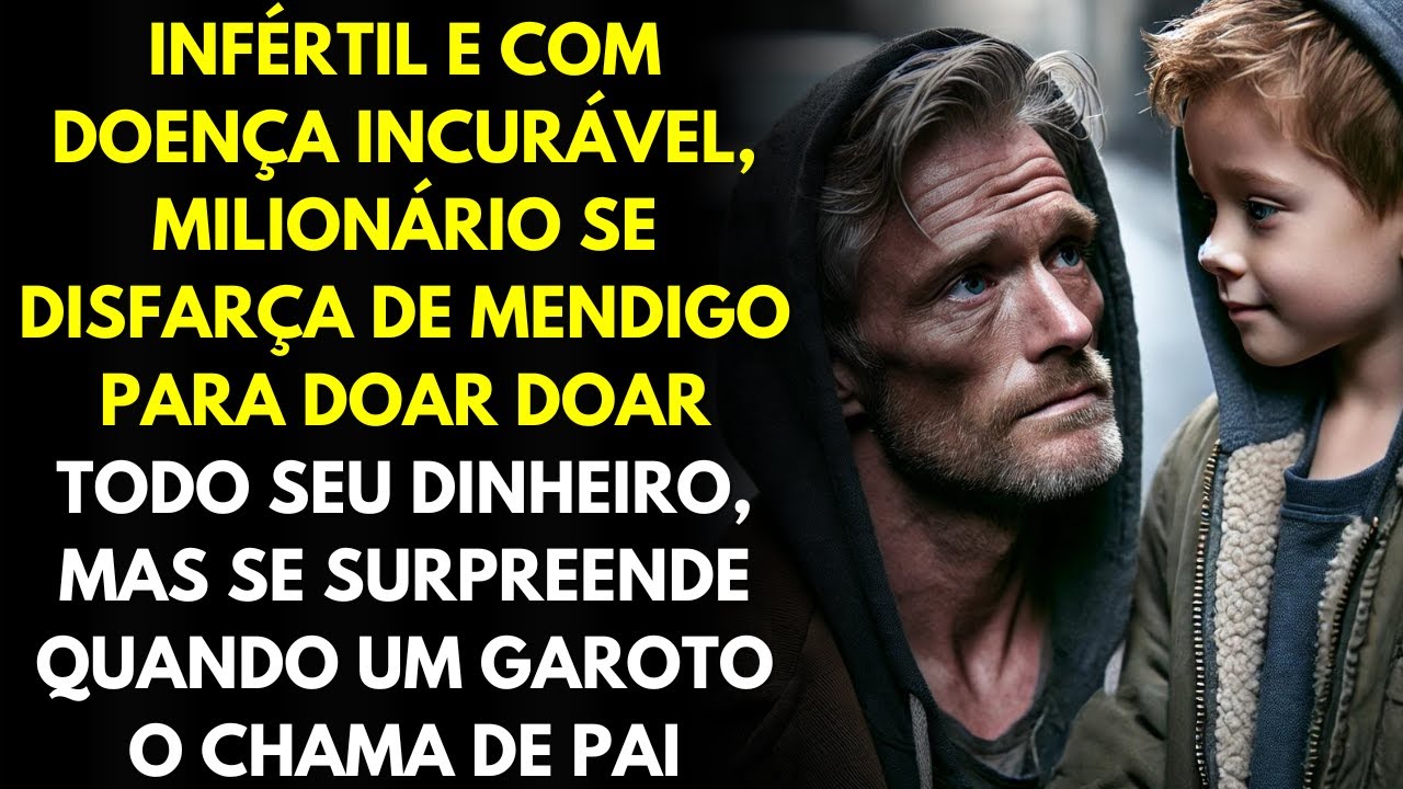 Infértil e Com Doença Incurável, Milionário Se Disfarça De Mendigo Para Doar Doar Todo Seu Dinheiro