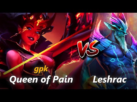 gpk mid Queen of Pain vs Leshrac | First 10 minutes