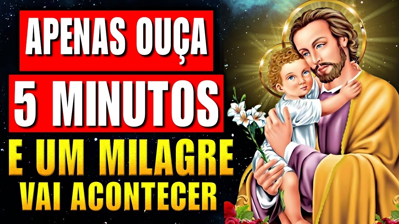 Oração MILAGROSA a SÃO JOSÉ, para RESOLVER CAUSAS URGENTES E IMPOSSÍVEIS em 24 Horas.