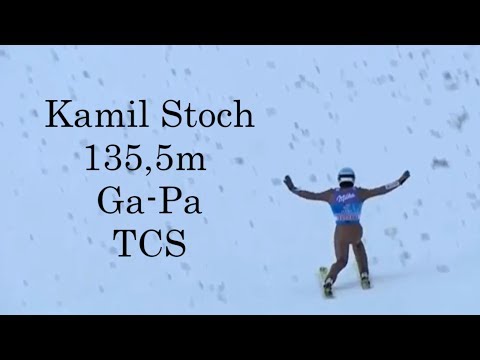 Kamil Stoch 135.5m Ga-Pa (TCS 01.01.2018r.) ZWYCIĘSTWO- pierwszy skok!