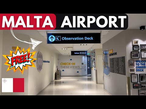 FREE Observation Deck at Malta International Airport | Best SPOT for Plane Spotting