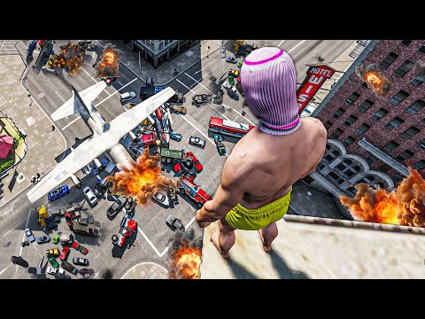 TOUTES LA VILLE EST CONTRE MOI (wtf les pnj) GTA 5