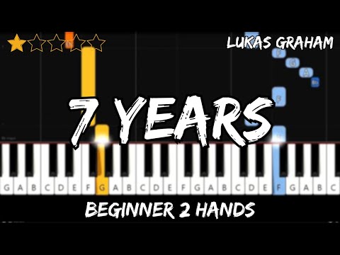 Lukas Graham - 7 Years - Easy Beginner Piano Tutorial - For 2 Hands