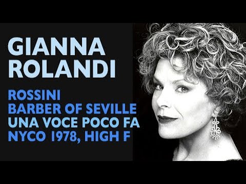 Gianna Rolandi - Rossini: BARBER OF SEVILLE, Una voce poco fa, NYCO 1978, High F