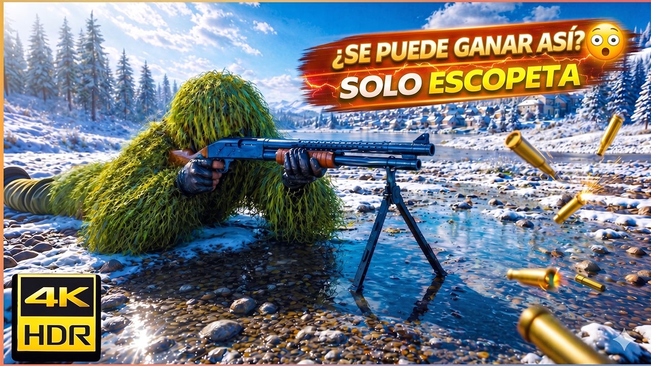 Las escopetas de PUBG son CINE BRO... reto a SOLO ESCOPETAS! 🥰 Gráficos al MAXIMO