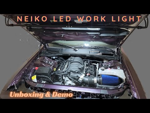 Neiko LED Rechargeable Underhood Work Light - Unboxing, Demo and Review