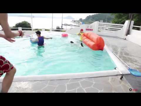 UP10TION -  Gyujin plopped into the water #savegyujin2k16