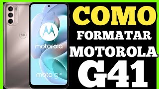 COMO tirar SENHA padrão FORMATAR celular MOTOROLA G41 atualizado 2024