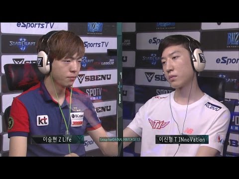 [SBENU SSL 2015] Life vs INnoVation  RO.16 Group herO Final Match set2 -EsportsTV, Starcraft 2