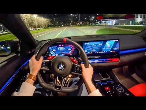 Thumbnail for 2025 BMW M5 - POV Night Drive (Binaural Audio) by GAZ, SEAT, BMW, video, Car, vide, BMW M5