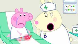 Peppa Pig Hurts Her Knee and Gets a Boo Boo! 🩹 | The First Aid Room | Tales Full Episodes