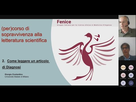 (per)corso di sopravvivenza alla letteratura scientifica: "Come leggere un articolo di Diagnosi"