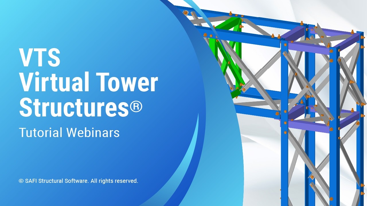 Modeling of an Electrical Tubular Tower - Engineering mode - VTS Virtual Tower Structures®