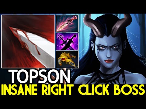 TOPSON [Queen of Pain] Insane Right Click Boss with Witch Blade Dota 2