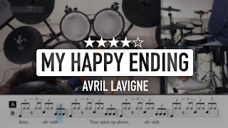 [Lv.14] My Happy Ending - Avril Lavigne (★★★★☆) POP Drum Cover