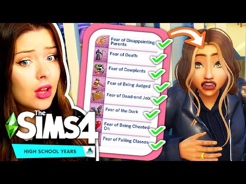 What Happens When a Sim Has EVERY FEAR in the Game Sims 4 High School Years Gameplay