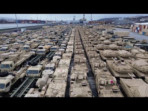 NATO equipment at the Port of Gdynia, Poland