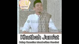 Download lagu khutbah Jum'at menyentuh hati , Ustadz Abdul Somad official mp3