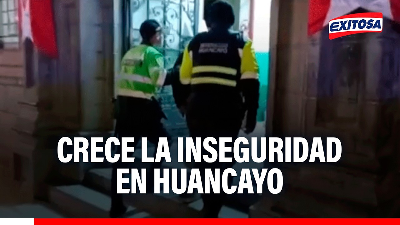 🔴🔵 Crece la inseguridad en Huancayo: "Felizmente no llegamos aún alos índices de otras ciudades"