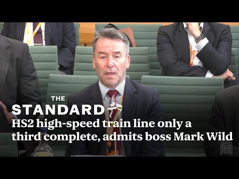 HS2 high speed train line is only a third complete, admits boss Mark Wild in bombshell update