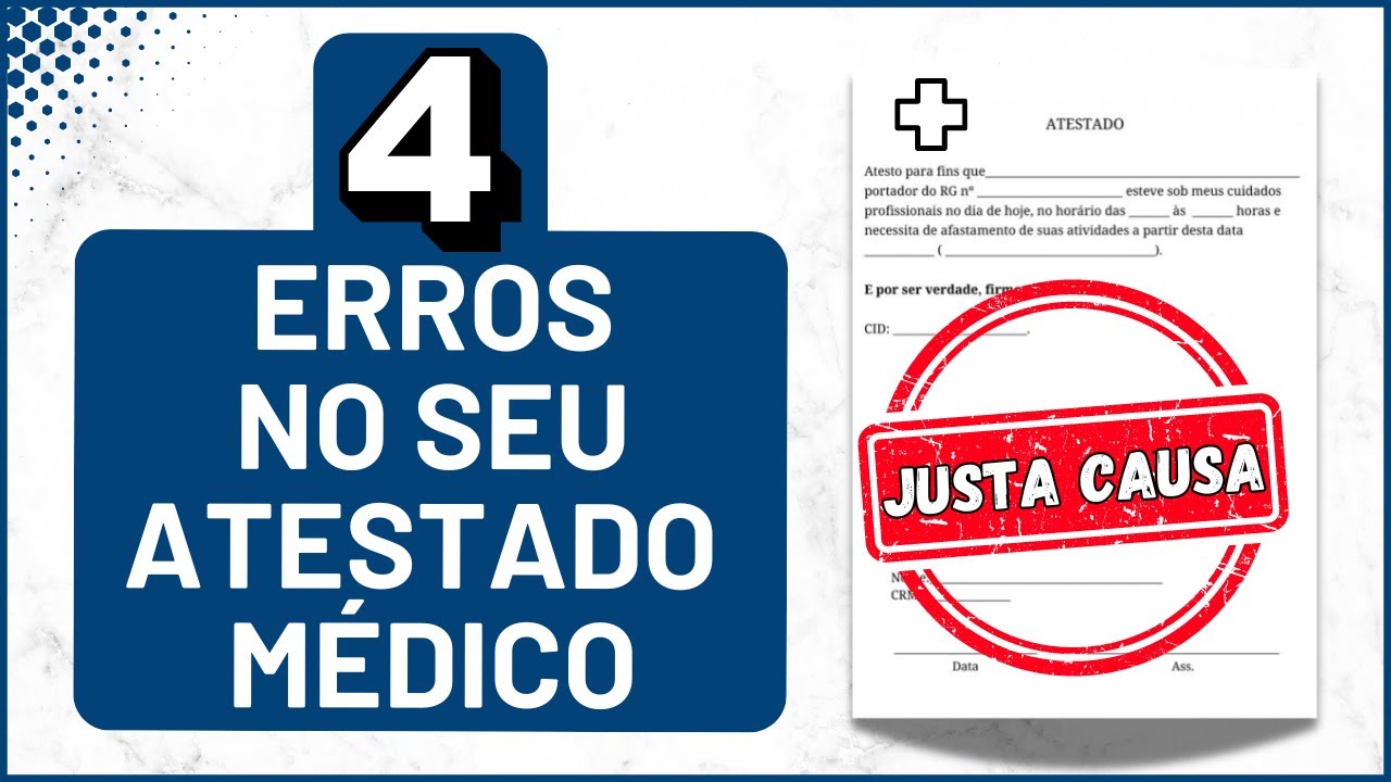 4 Erros no seu ATESTADO MÉDICO! Cuidado