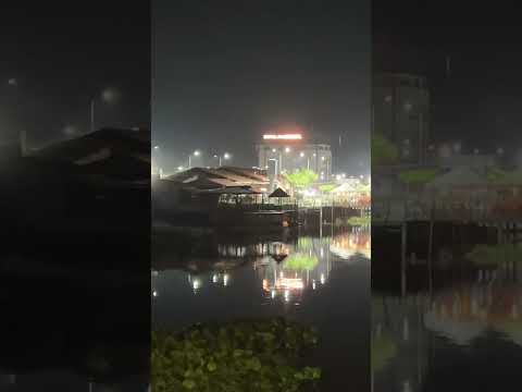 Visão Noturna da Orla de São Miguel do Guamá #caminhoparaumavidamelhor