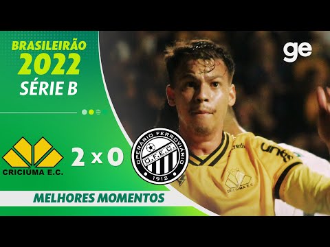 Gols e lances de Criciúma x Operário