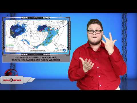 U.S. winter storms: Car crashes, travel headaches and nasty weather (ASL - 11.27.19)