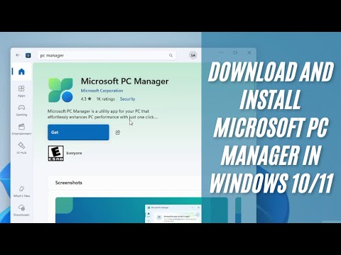 How to Download and Install Microsoft PC Manager in Windows 11/10 [2025 Guide]