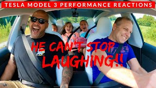 Can’t Stop Laughing! | Tesla Model 3 Performance Reactions | Acceleration | Autopilot