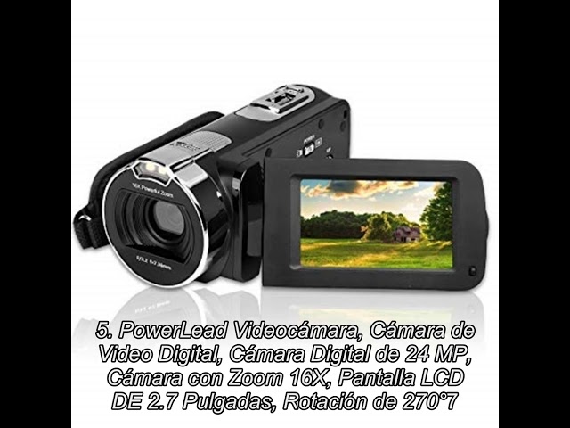 Vídeo relacionado con AceSupever Cámara digital HD 1080P, cámara de video con zoom digital de 16x, pantalla giratoria TFT de 2.7 pulgadas, 16 MP para grabación de viajes (negro)
