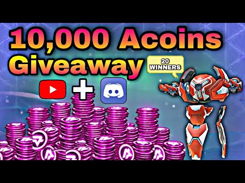 10,000 Acoins Giveaway 💖🏆 || Mech Arena ||