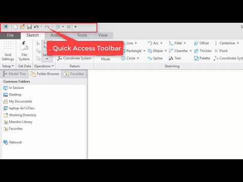 User Interface  Creo Basic to Advance tutorial