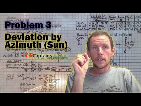 Deviation by Azimuth (Sun) | Problem 3 | Celestial Navigation
