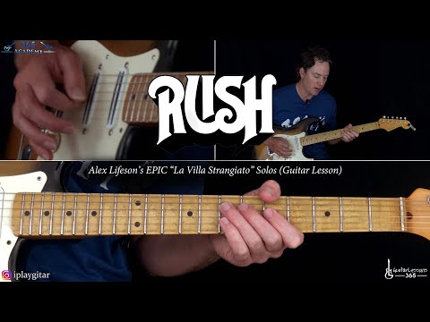 Alex Lifeson's EPIC La Villa Strangiato Solos (Guitar Lesson) - Rush