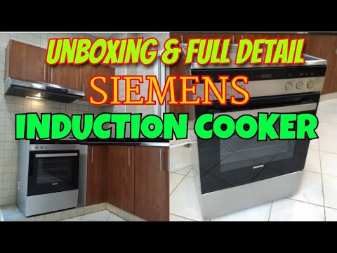 Siemens Induction cooker+ oven unboxing,installation & operating manual video.
