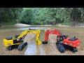Strong Scale 1 16 RC Excavator Hitachi CAT Making Estaury Remasted NEW