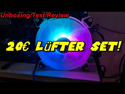 Das Argus RGB-Fan Set RS-06 | Gut und Günstig! | Sehr schöne Farben