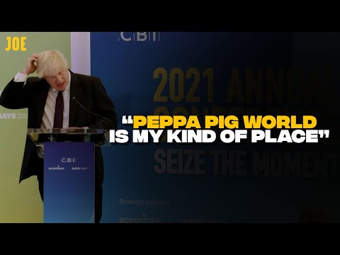 Ο Μπόρις Τζόνσον «αποκάλυψε» σε βιομηχάνους ότι πήγε βόλτα σε πάρκο για την «Πέππα το Γουρουνάκι»
