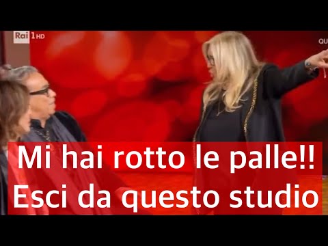 Domenica In - Mara Venier furiosa con Guillermo Mariotto - esci da questo studio!