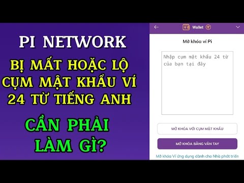 Pi network: Cần Làm Gì Khi Mất 24 từ Cụm Mật Khẩu Ví Pi?