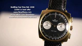 Breitling Top Time Ref. 2008 Gold Filled Cushion Case Venus 175 45 Minute Chronograph