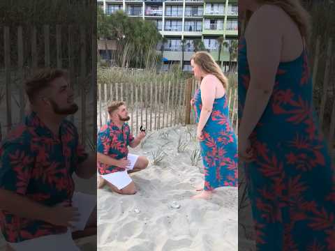 The PERFECT proposal 🥹🥰😍 #proposal #beach #matching #sunset ❤️2019