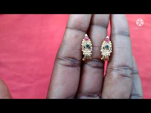 gold small earring design//new models.