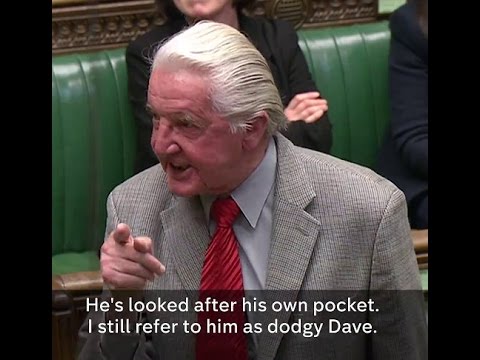 Dennis Skinner Thrown out for calling the Prime Minister “dodgy Dave”- Skinner vs Cameroon
