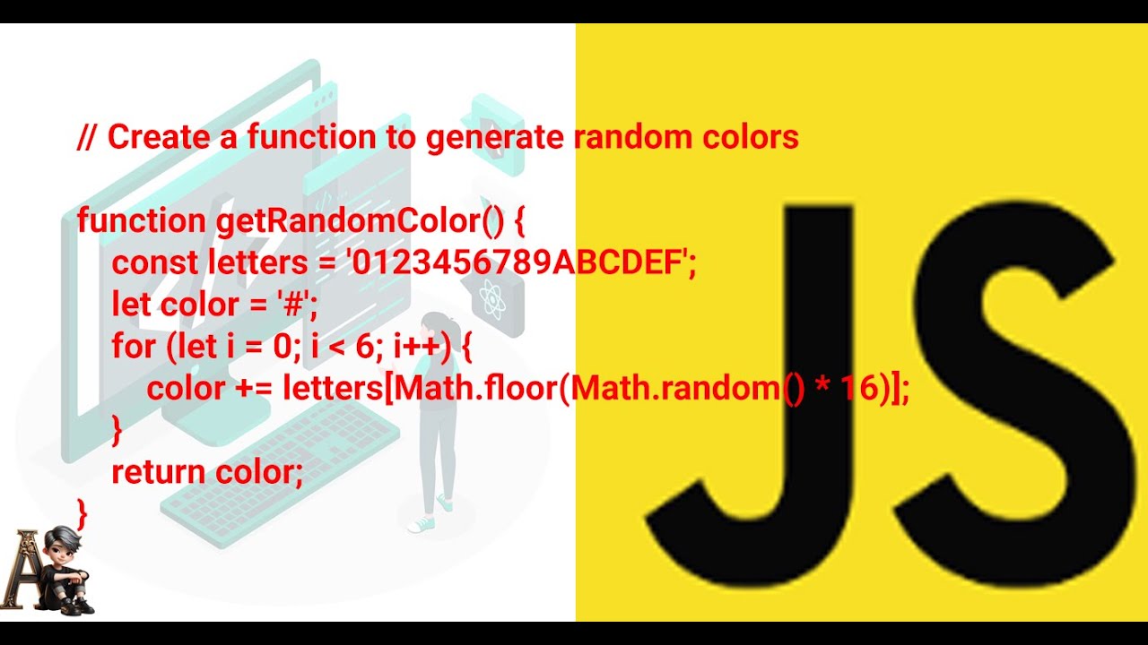 Create a JavaScript  function to generate random colors