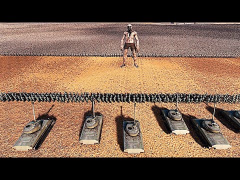 Tank & German Soldier Defend 1 million Zombie Attack   Ultimate epic Battle Simulator 2